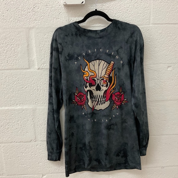 AFFLICTIONLONG SLEEVE CREW NECK